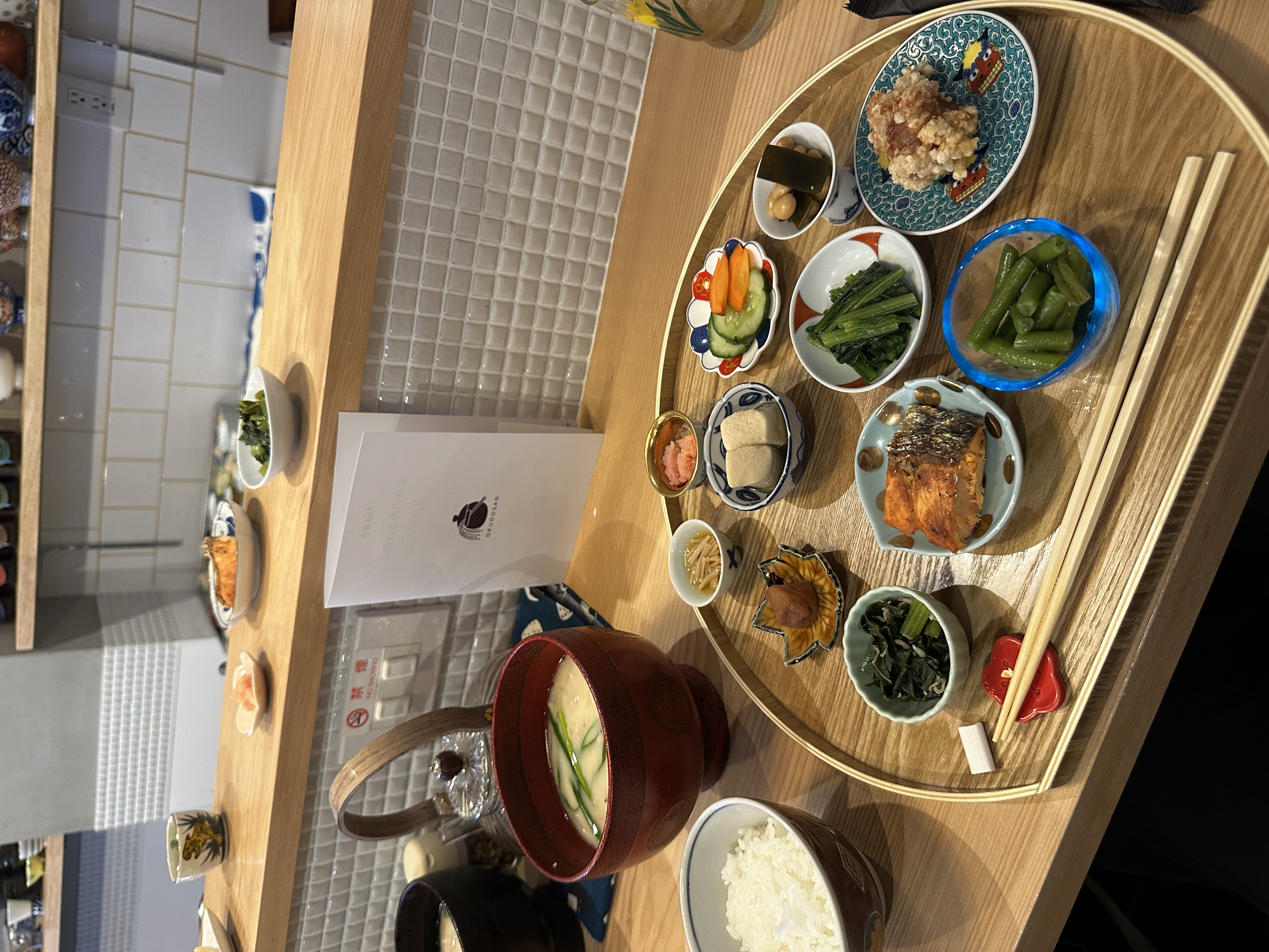 Desayuno tradicional al estilo de Kioto